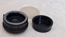 Rokunar Lens 2x mc4 Auto Tele Converter with 2 Caps Excellent Japan Canon Mount