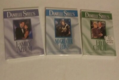 DANIELLE STEEL'S Lot Of 3 DVD-FULL CIRCLE , FAMILY ALBUM 1&2,and NO GREATER LOVE