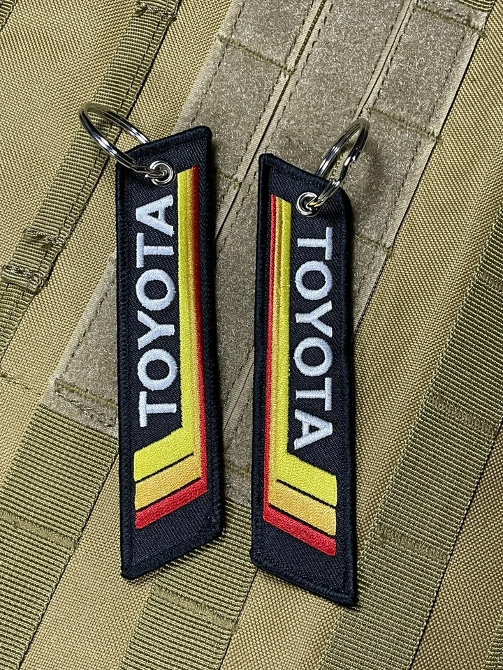 2 Pack TOYOTA Keychain Vintage Retro 4RUNNER TACOMA SUPRA TUNDRA TRD - Image 2 of 4