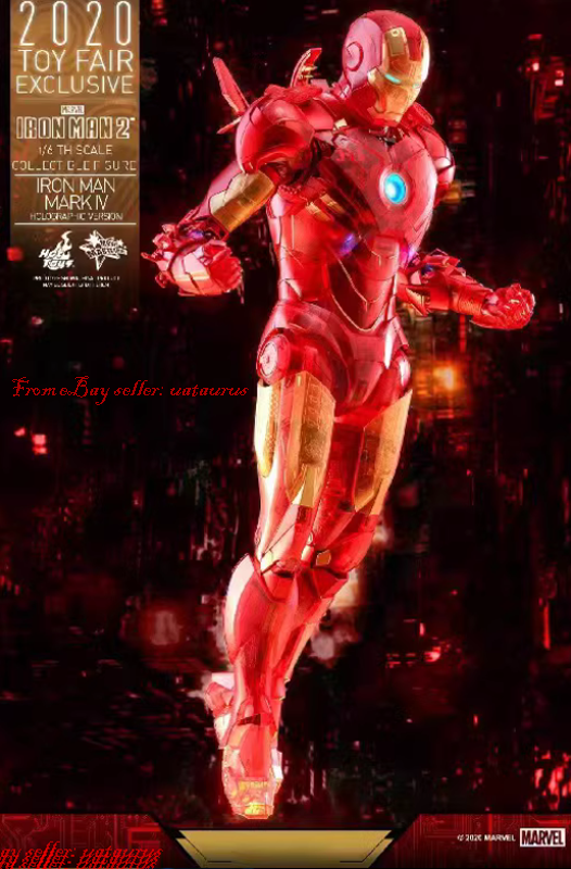 Perfect Hot Toys 1/6 Mms568 Iron Man Mark Iv (Holographic Version