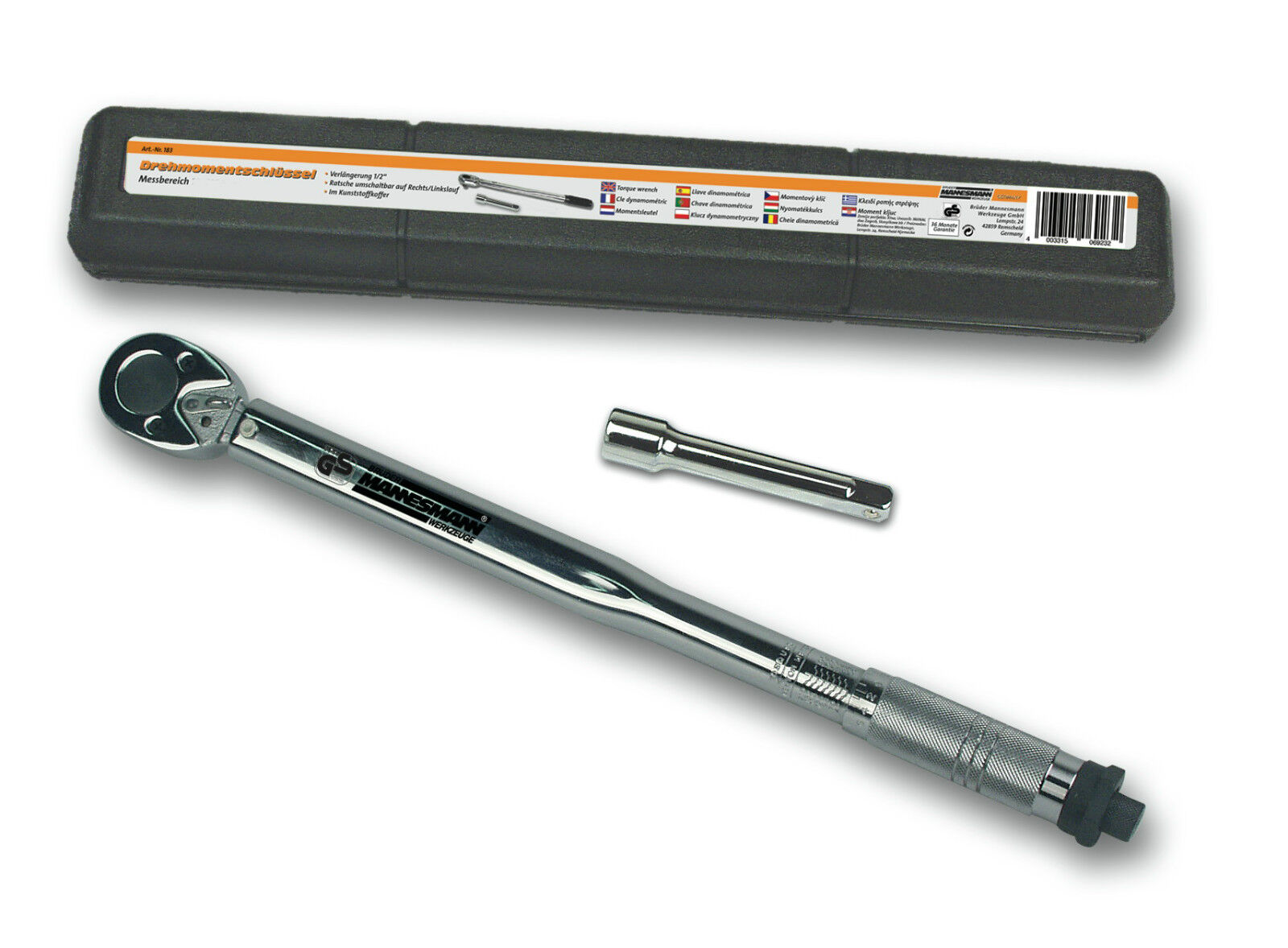 Mathis Toegeven supermarkt Mannesmann Automatic Torque Wrench / 1/2" / 12.5mm Drive / 40 - 210 NM GS  TUV 4003315069232 | eBay