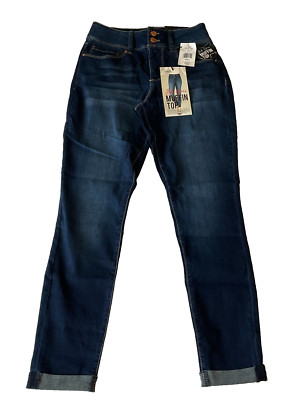 Royalty For Me Denim Jeans Womens Size 4 High Rise Blue Hide Your Muffin Top
