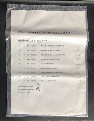 Waters, ESI Phoenix Probe Installation Kit (P/N M955015DC6-I) QTY 1 *NEW SEALED*