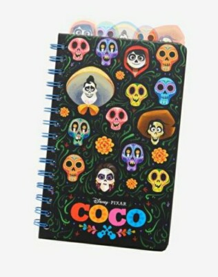 NEW! Disney Pixar Coco Sugar Skulls Six Tab Journal Rivera Family Journal