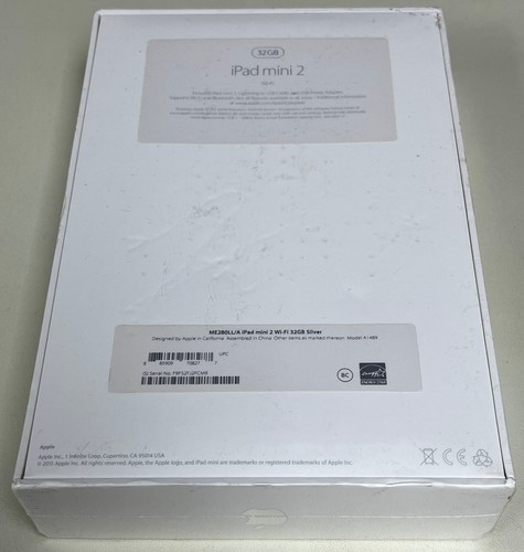 NEW Sealed Apple iPad mini 2 32GB Wi-Fi White Silver ME280LL/A A1489 iOS 9 - Picture 9 of 10