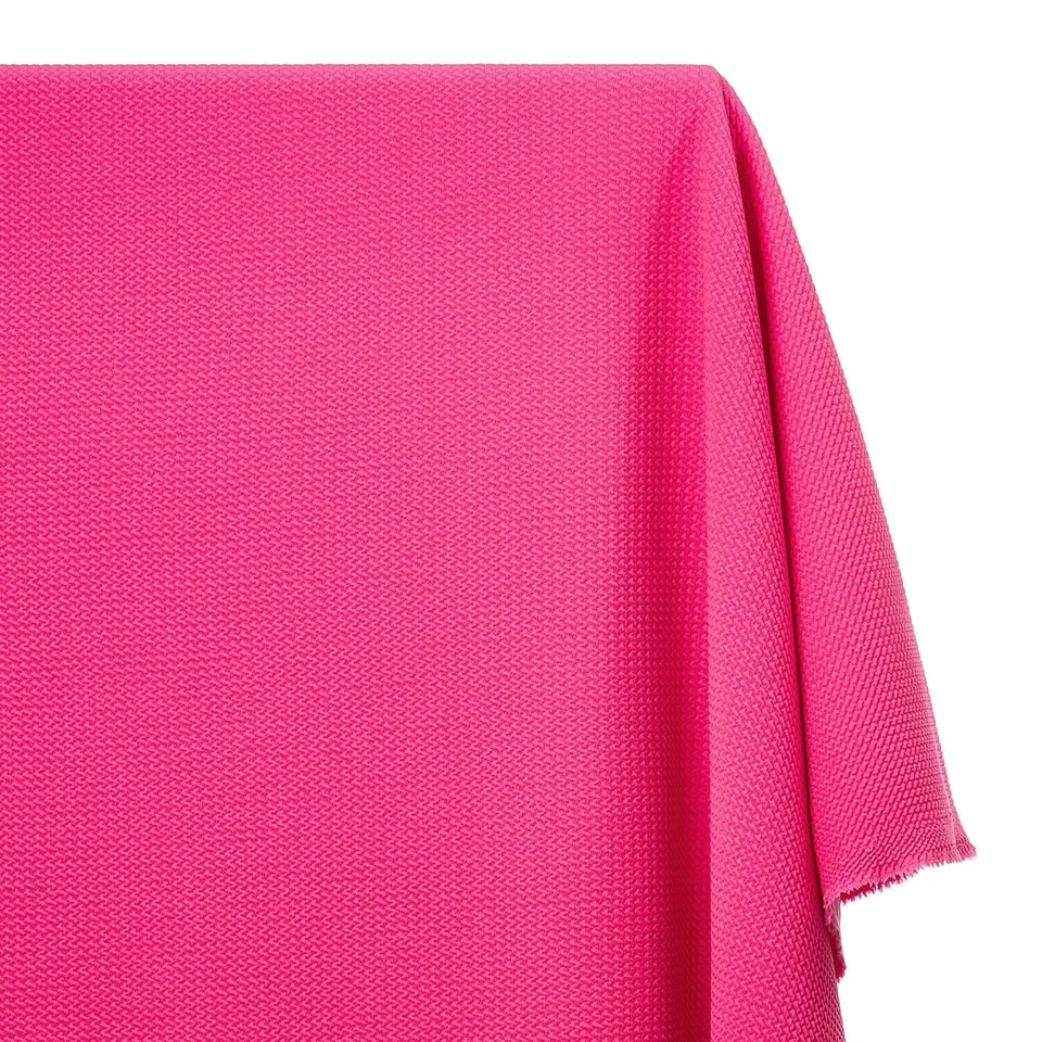 Neon Fuchsia Pink Bullet Stretch Sewing Fabric 1.2 yd 60" soft textured SECONDS - Image 2 of 4