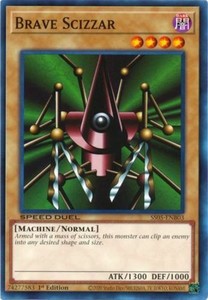 Brave Scizzar - SS05-ENB03 - Common - 1st Edition x3 - Near Mint