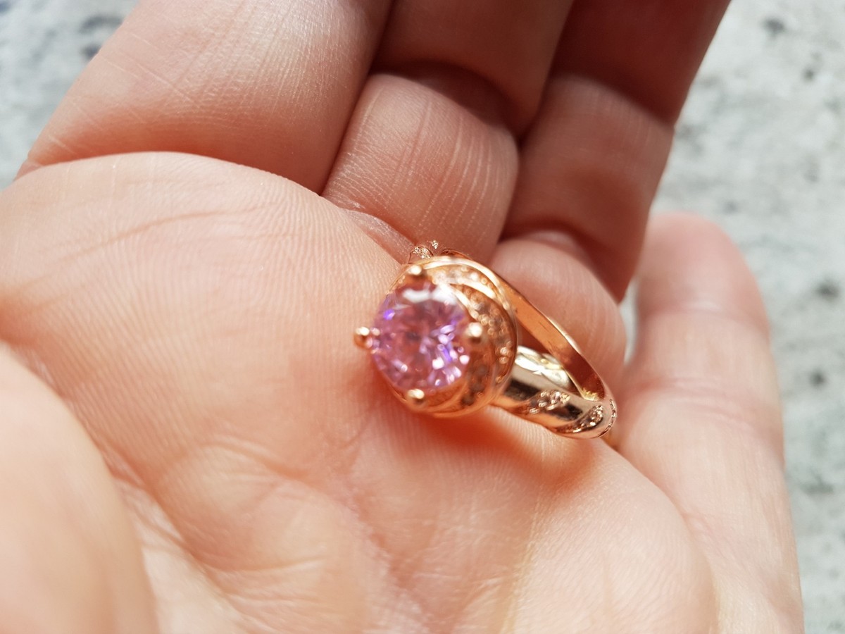Bague perle rosée eau douce Melina