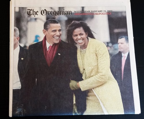 Barack Obama Inaugural Complete Papers 1/21/09 Oregonian & Columbian - Picture 3 of 5