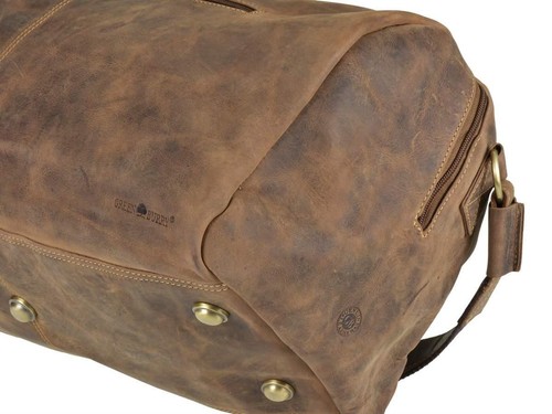 Greenburry Reisetasche Leder braun Vintage Herren Weekender Sporttasche Tasche - Bild 8 von 12