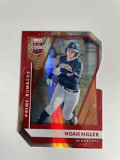 2021 Panini Elite Extra Edition Baseball Noah Miller Prime Numbers A Die-cut 85