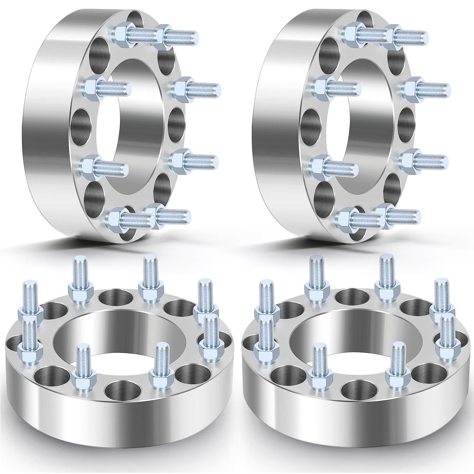 2" Wheel Spacers 8x180 Bore 125mm for Chevrolet Silverado 2500 2016