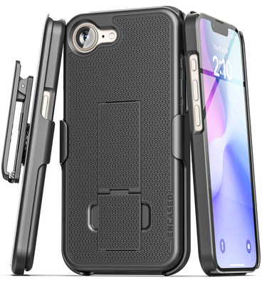 For iPhone 16e Duraclip Case with Belt Clip Holster