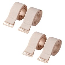 2 Pairs Women Convertible Plain Bra Straps Replacement for Women Bra Nude 25mm