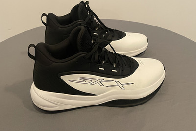 Skechers Men's Basketball SKX League Shoes-Size 13-Black & White 
