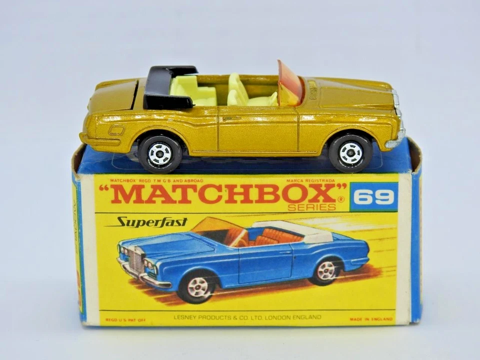 MATCHBOX SUPERFAST No.69 ROLLS ROYCE SILVER SHADOW MINT IN RARE F2 BOX 1971-72 - Image 4 of 4