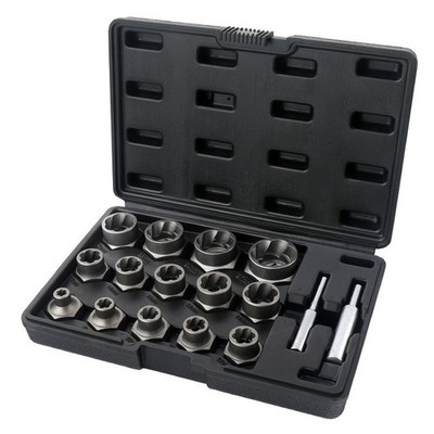 Reverse Spiral Bolt Extractor Set for Stripped Rusted Nuts Screws 6-27mm