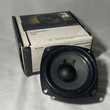 4" Midrange/Woofer Speaker Driver 8 Ohm 12W RMS Poly Cone Black MPN 40-1030