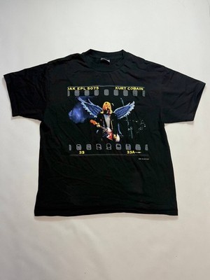 Nirvana Vintage T-Shirt Herren Schwarz XL Rock Band Grafik Tee