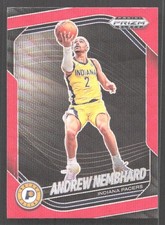 CZB308 - 2024-25 Panini Prizm Black - Andrew Nembhard #180 - Ruby Wave Prizm
