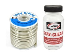 Harris Solder Kit SB861 SCPF4 - Stay-Brite 8 Silver Bearing Solder with Flux
