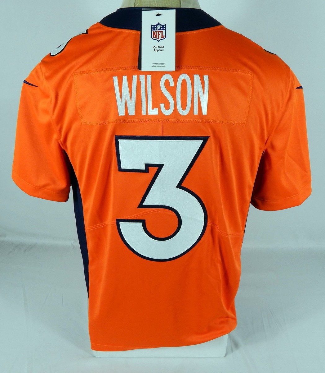 Nike デンバー・ブロンコス ユニフォーム ウィルソン 3 2022-23 Denver Broncos Wilson #3 Nike Game Home Jersey (L)