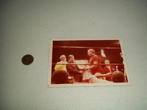 1977 FRITZ VON ERICH IN RING PHOTO WWF NWA AWA WWE