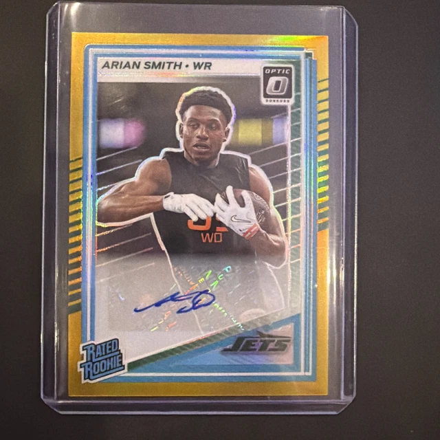2025 Panini Optic Rated Rookie Arian Smith Gold AUTO /10