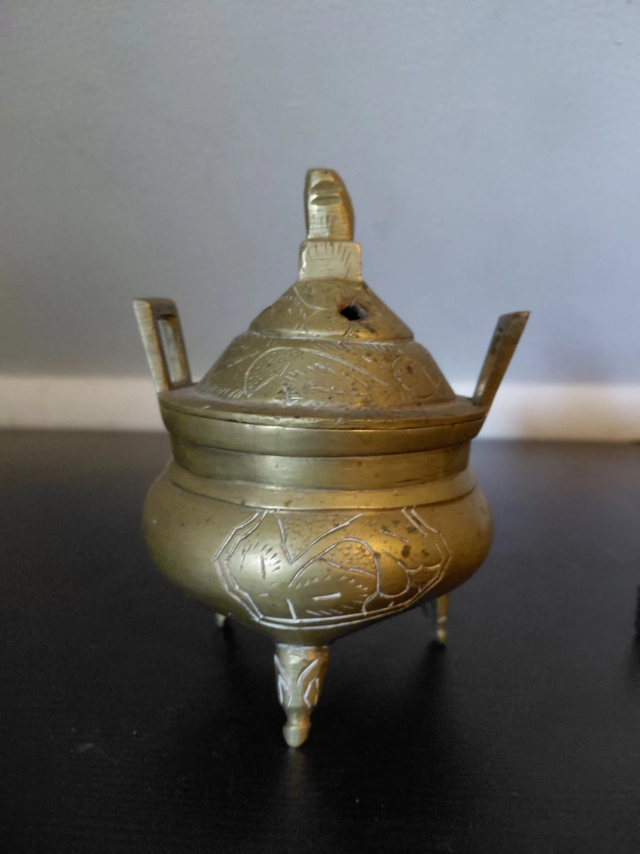 黄铜1850-1899 年中国香炉| eBay