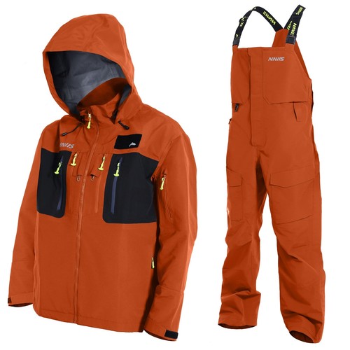 Combinaison étanche Homme FWG 3L-Gore Pro Tex – Imperméable, Respirante, Pour La Pêche – Taille S, Grise