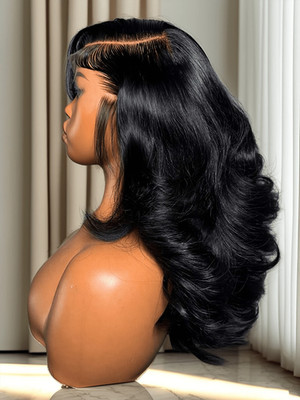 250 Density 13x6 Lace Front Human Hair Wig - Pre-Plucked Body Wave with HD Trans