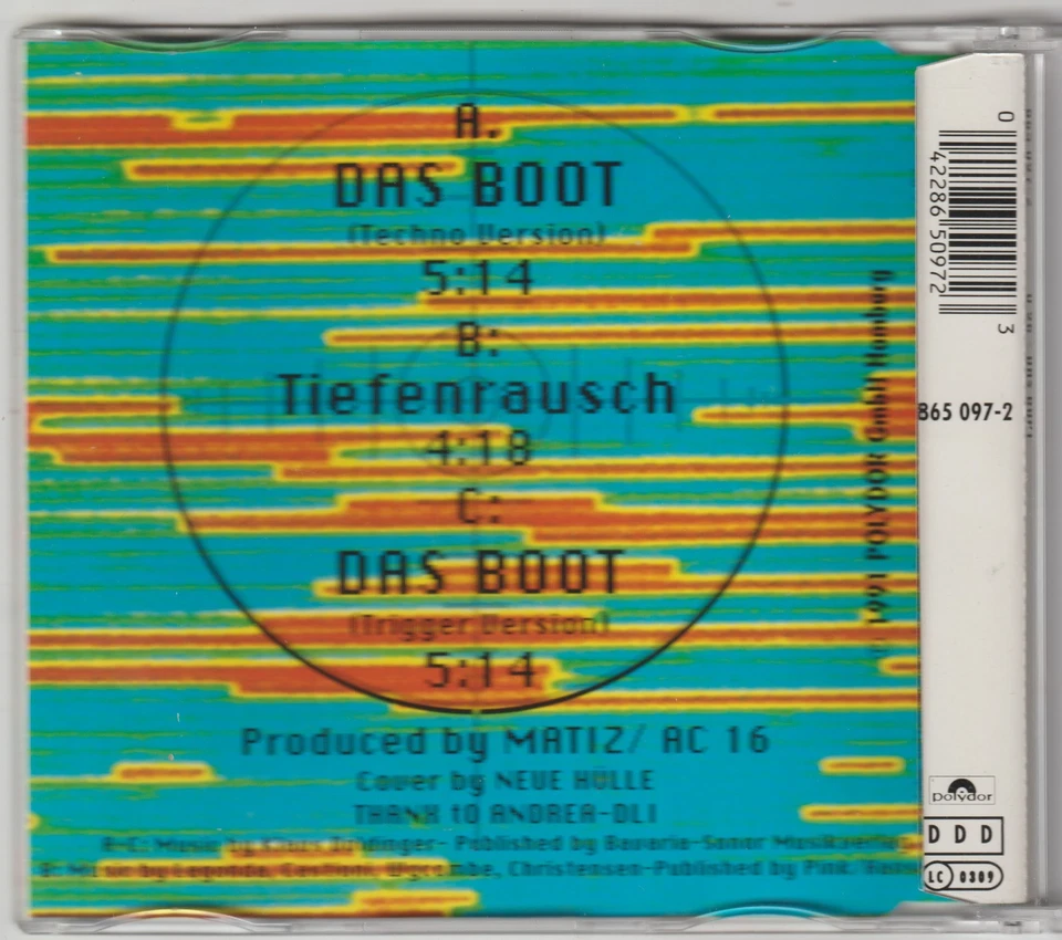 U96 Das Boot (1991) [Maxi-CD] - Bild 3 von 3