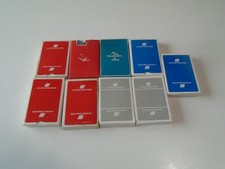 Vintage United Airlines Playing Cards Red Blue Gray White Lot of 8 little use