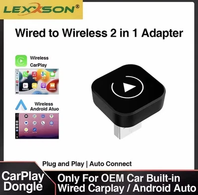 ✅ Adaptateur CarPlay Sans Fil USB – Convertisseur Filaire à Sans Fil Universel - Photo 1/4