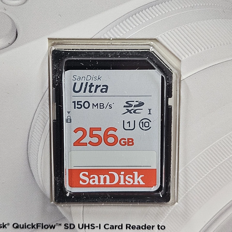 SanDisk SD Card Ultra 256GB SDXC UHS-I Class 10 Camera Memory Card 150MB/s New - Image 3 of 4