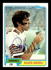 Roger Wehrli Cardinals 1981 Topps Auto #195 w/COA