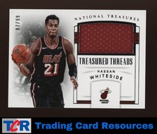 2017-18 National Treasures #TTH-38 Hassan Whiteside Treasured Threads #/99