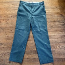 Vintage Big Yank Magic Twill Perm Press Work Pants 34x29 Union Made Talon Zip