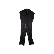 FIGS Women's Black Technical Collection Sleeveless Jumpsuit Romper Size Large L