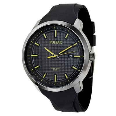 #ad Pulsar Men#x27;s Black Dial Quartz Watch PS9101 $54.00