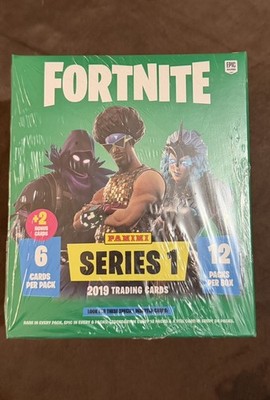 Panini Fortnite Series 1 Mega Blaster Box 12 Packs + 2 Crystal Shard