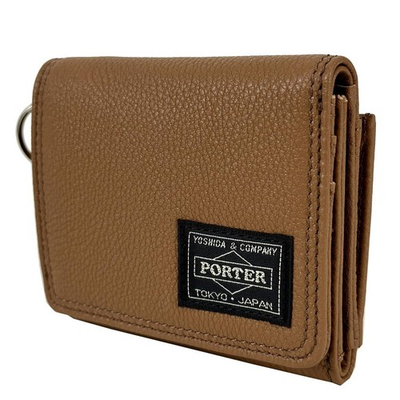 #ad Porter CALM WALLET Squilet wallet 041 03124 Camel 40 $320.55