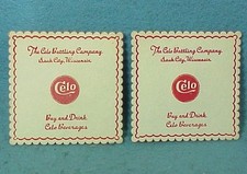 Celo Soda Paper Coasters (2 pcs)  Sauk City, WI