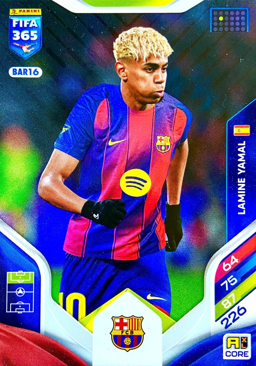 Lamine Yamal カード FC Barcelona Adrenalyn XL FIFA 365 2026 CORE TEAM MATE BAR16 LAMINE YAMAL FC