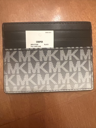 Michael Kors Cooper Ombré Logo Tall Card Case Black - 第 4/6 張圖片