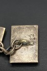 Sterling Silver Rectangular Two Tone Geometric Design Cuff Links 9.3 g — photo 3