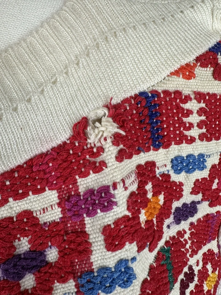 Sudadera bordada vintage única rara Reforma Utatlan 100 % algodón Foto 3 de 4