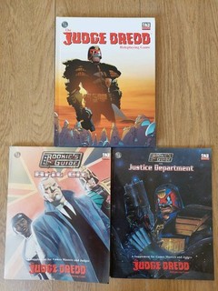 The Judge Dredd Roleplaying Game Book. 2 x Supplements: British Cit Justice Dept