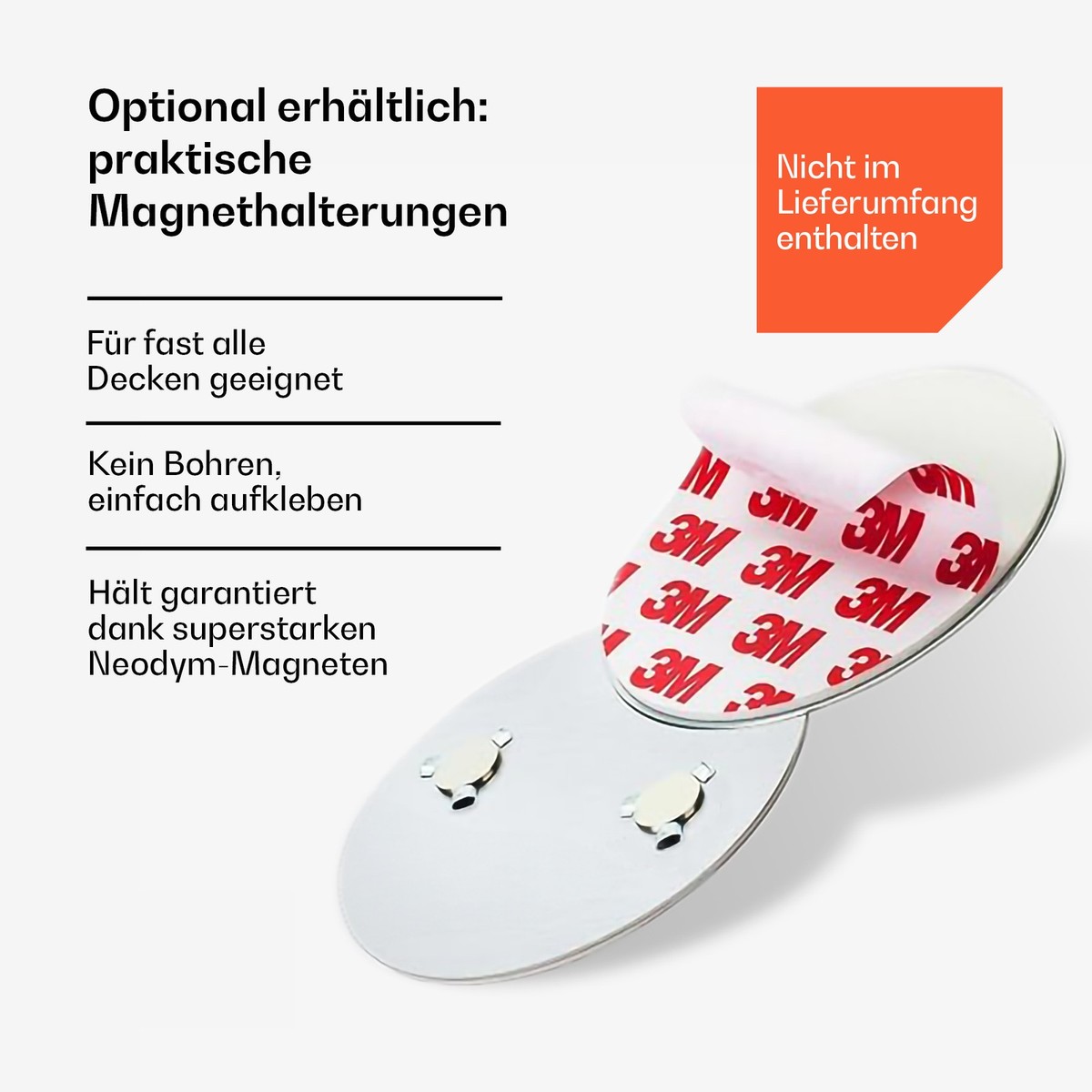3x Rauchmelder Set, 10 Jahre Batterielaufzeit, Feuermelder Mit Magnetpad 85 DB