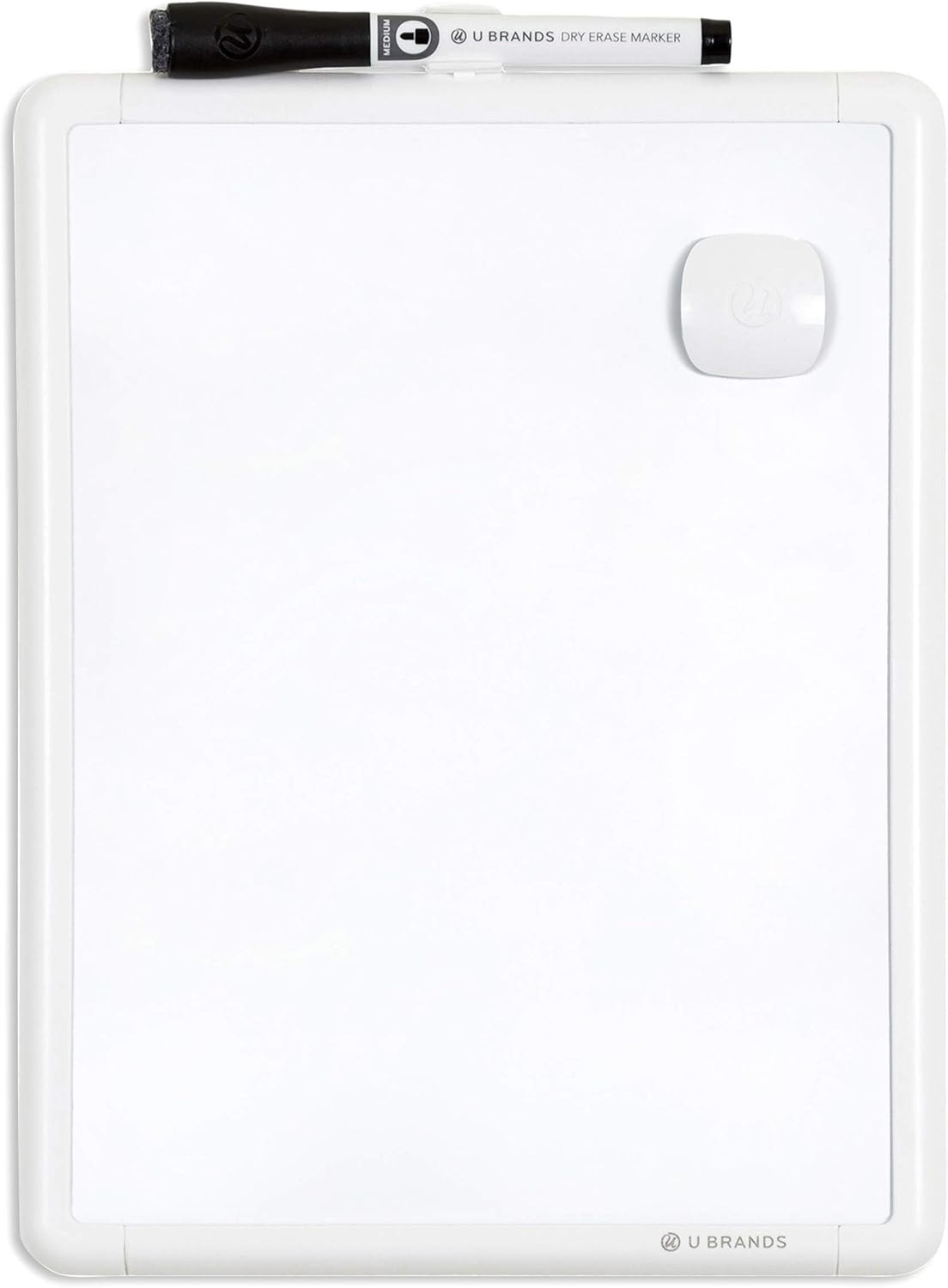 U Brands Contempo Magnetic Small Whiteboard, 8.5” X 11”, White Modern Frame, Min